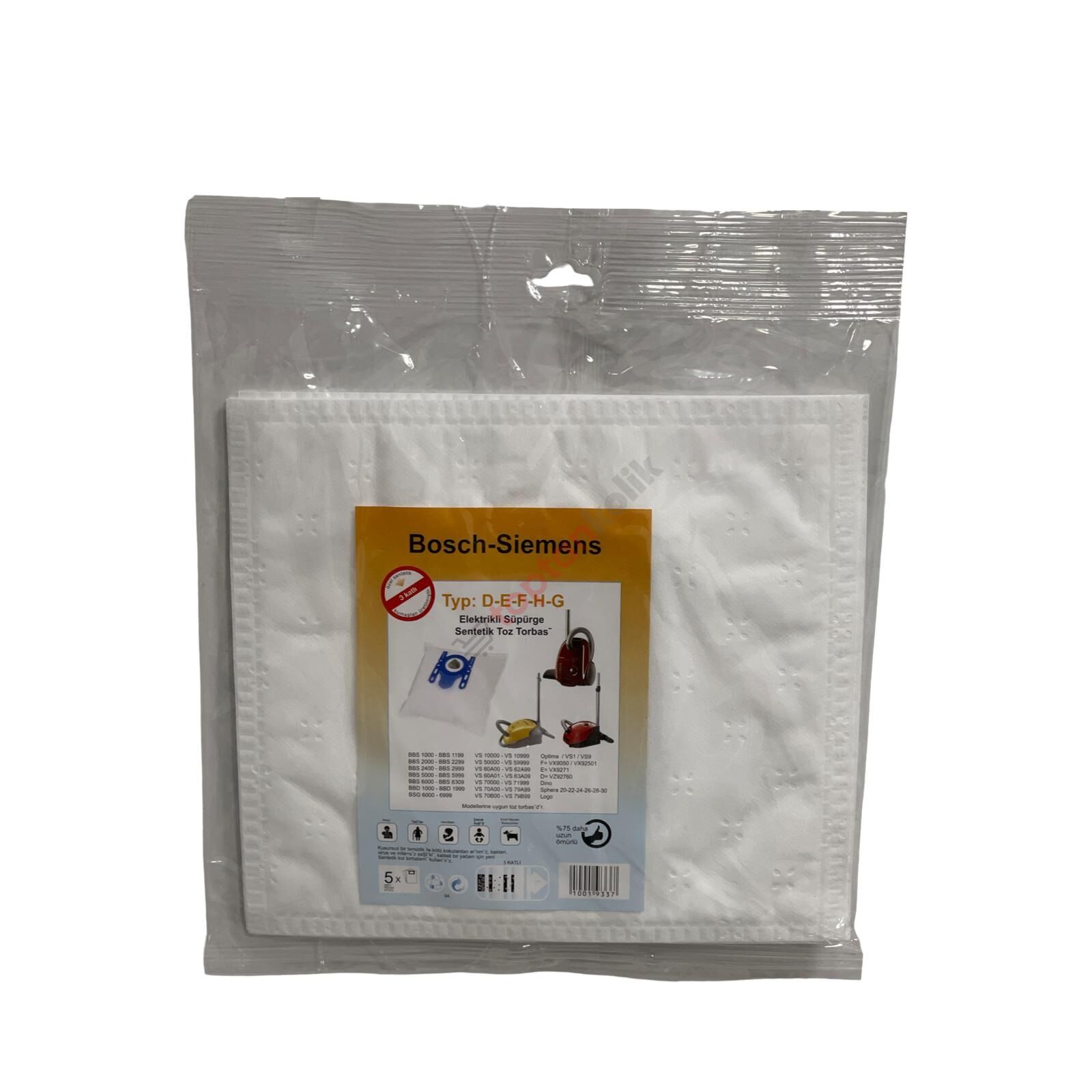 Bosch Type G SMS 5'li Paketli Toz Torbası