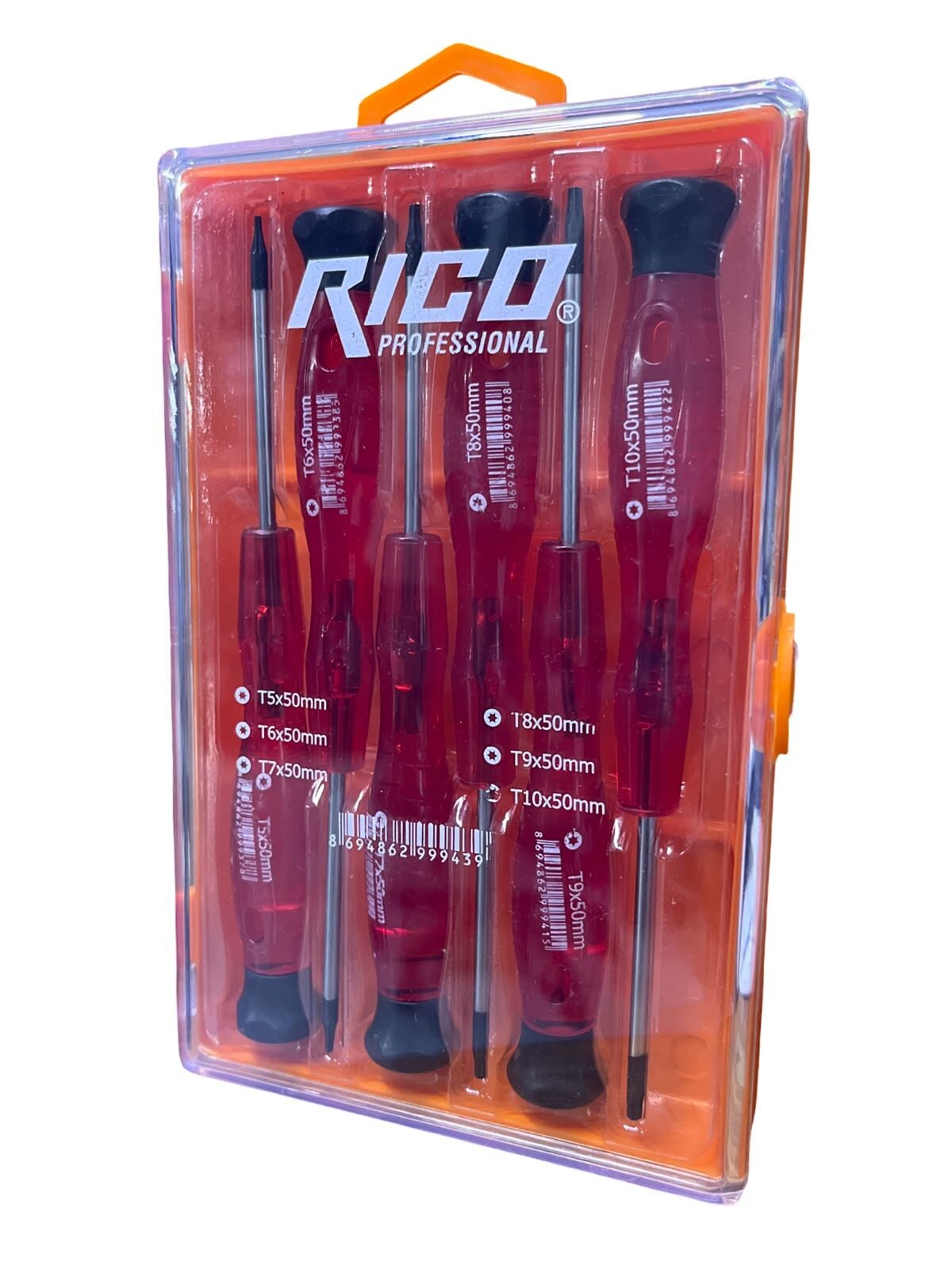 Rico 6 Parça Torx Uçlu Tornavida Seti 50 mm