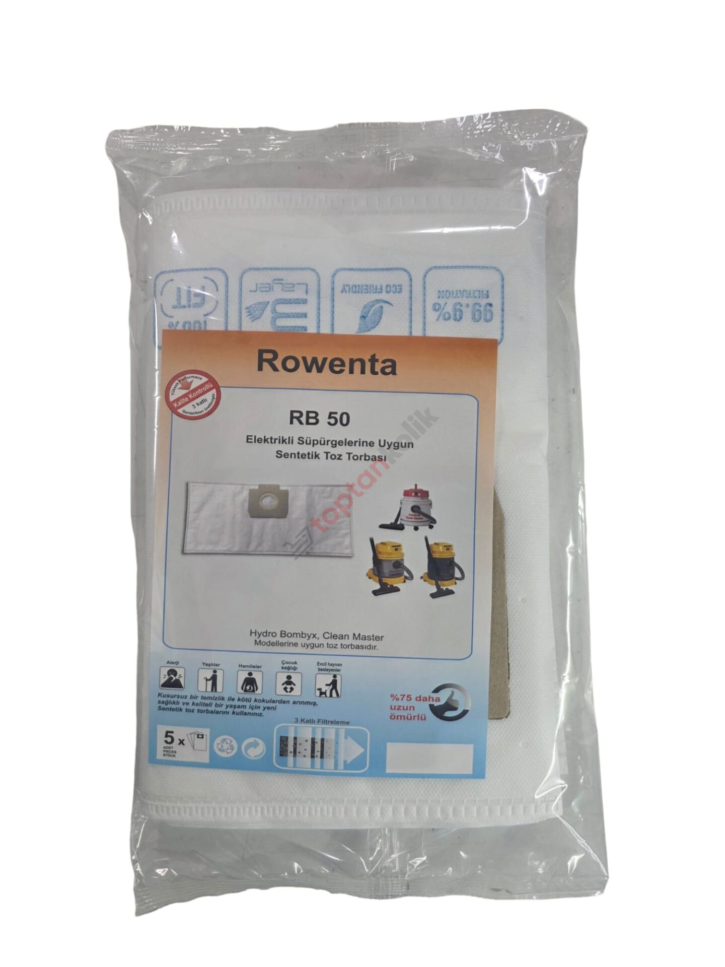 Rowenta Kazanlı Süpürge Toz Torbası 5'li - Fersan