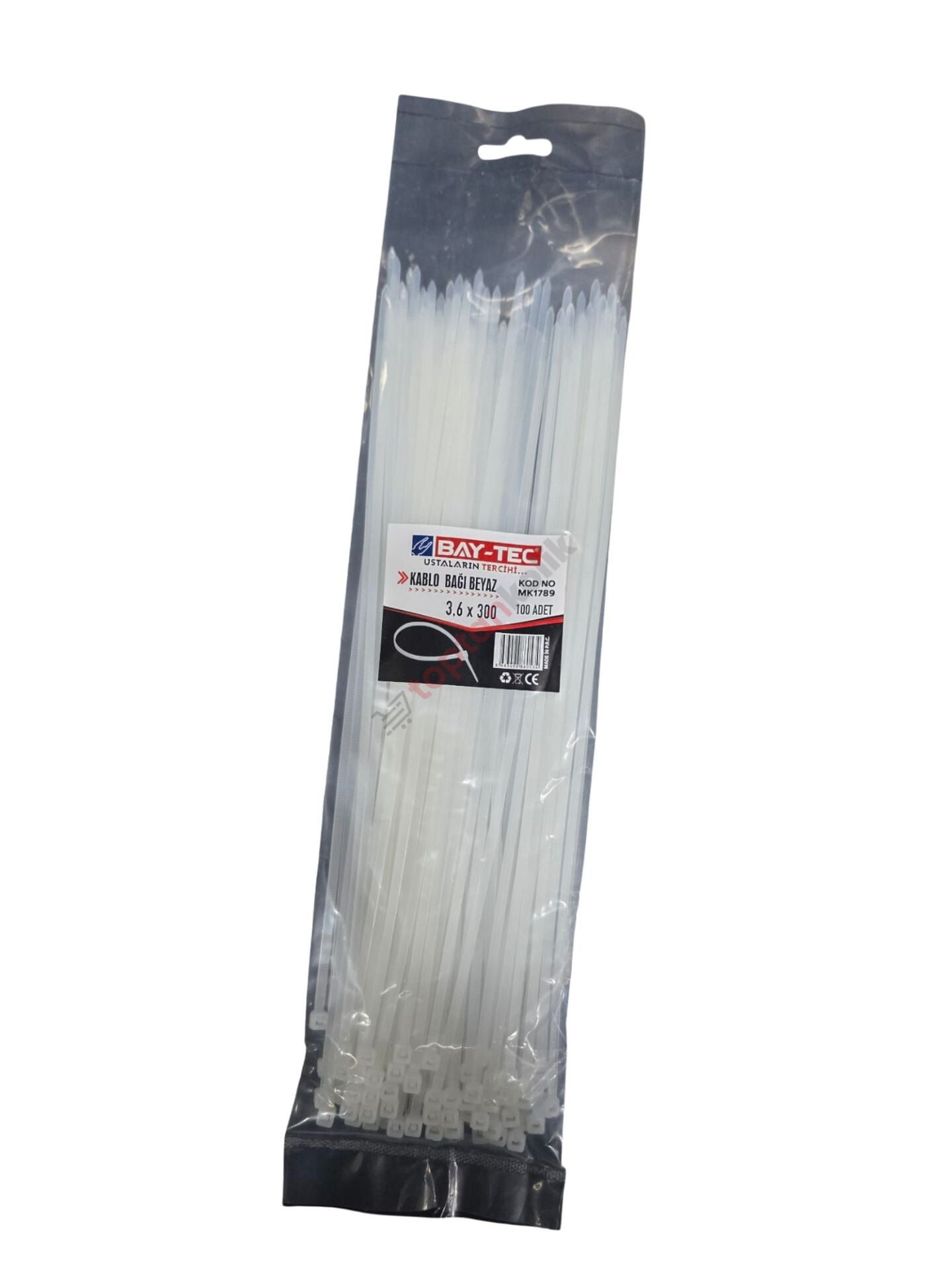 Bay-Tec Cırt Kelepçe(Kablo Bağı) 3,6x300 100'lü