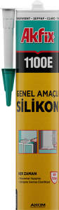Akfix 1100E Silikon 280 gr Şeffaf Genel Amaçlı Silikon