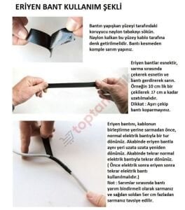 Kendinden Eriyen Kauçuk Bant 50mm*0.76mm*8m