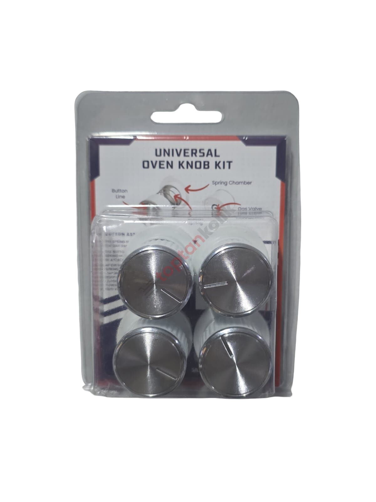 Ocak & Fırın Düğme Takımı 4'lü Beyaz