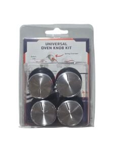 Ocak & Fırın Düğme Takımı 4'lü Siyah