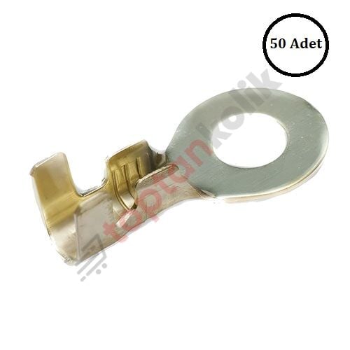 Delikli Terminal Metrik 6 (Ufo İçin-Krom) 50 Adet