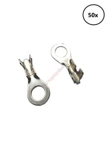 Delikli Terminal Metrik 6 (Ufo İçin-Krom) 50 Adet