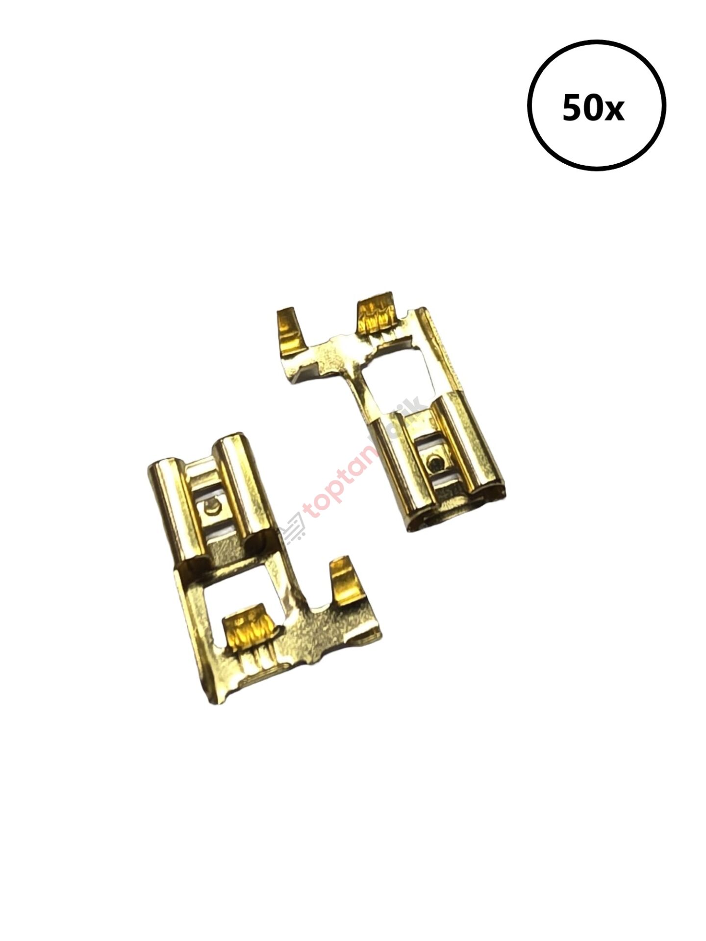 Dişi Terminal Yandan Geçmeli 6.3mm 50 Adet (Sarı)