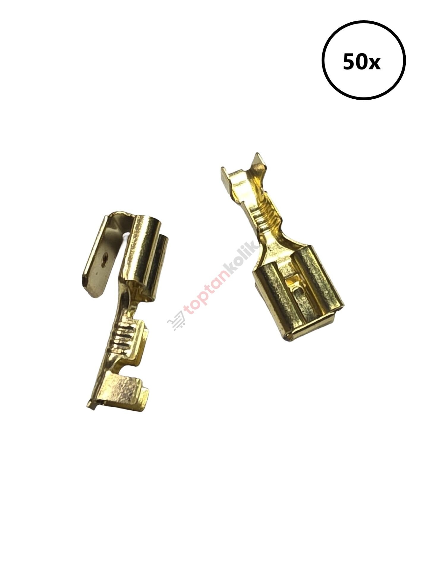 Dişi+Erkek Terminal 6.3mm - 50 Adet